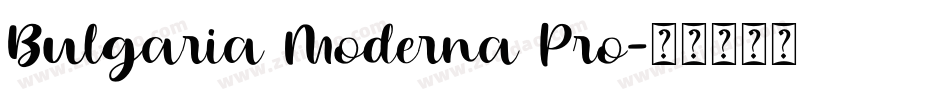Bulgaria Moderna Pro字体转换